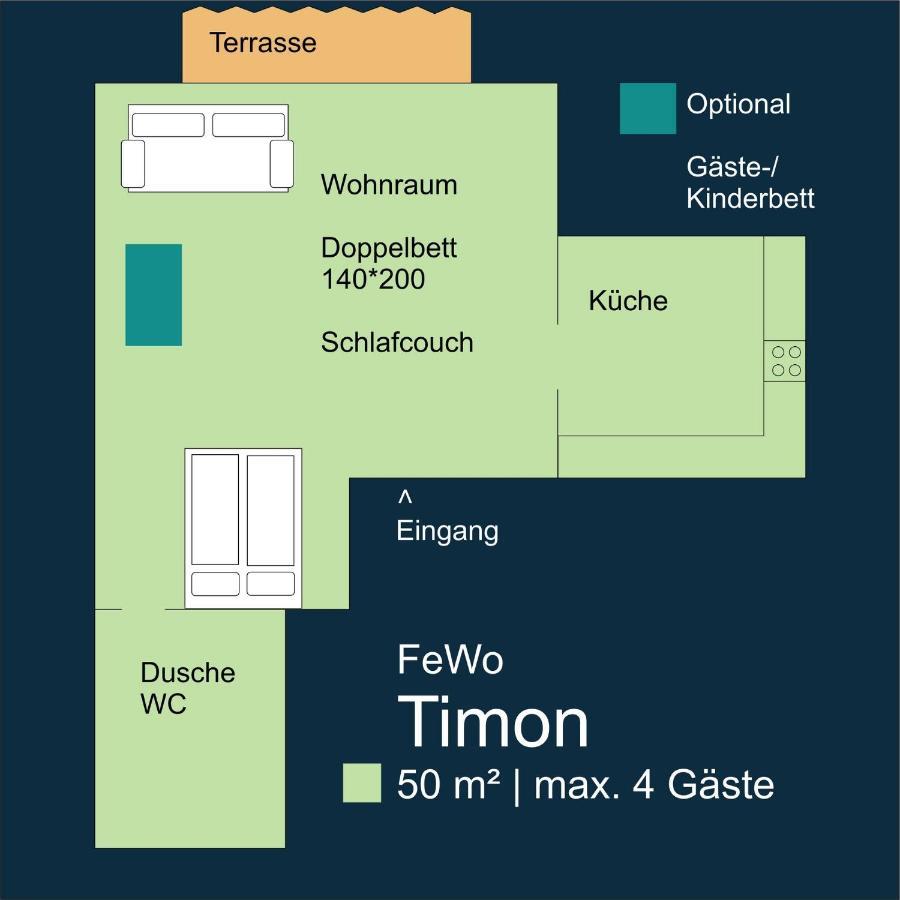 Fewo Timon Grosszuegig Modern Mit Terrasse Ca 50 Qm Hamm  Εξωτερικό φωτογραφία
